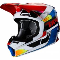 Мотошлем Fox V1 Yorr Helmet Blue/Red M 57-58cm (25476-149-M)