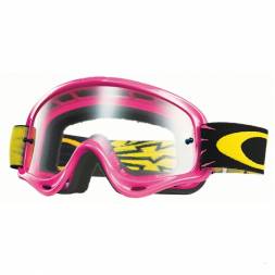 Очки для мотокросса детские OAKLEY O-Frame XS High Voltage розовые / прозрачная (OO7030-02)