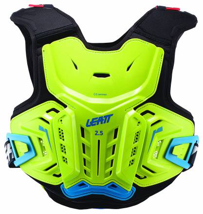 Защита панцирь подростковый Leatt Chest Protector 2.5 Junior Lime/Blue S/M (134-146) (5017120142)