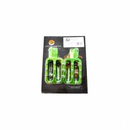 Подножки водителя CNC (пара) SM-PARTS зеленые
