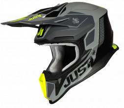 Шлем (кроссовый) JUST1 J18 Pulsar Hi-Vis желтый/серый/черный матовый (2020) XL