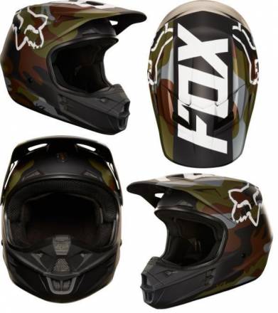 Мотошлем Fox V1 Camo Helmet Green Camo L 59-60cm (20761-031-L)
