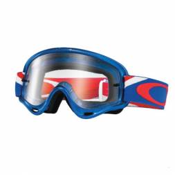 Очки для мотокросса детские OAKLEY O-Frame XS Heritage синие глянцевые/прозрачная (OO7030-09)