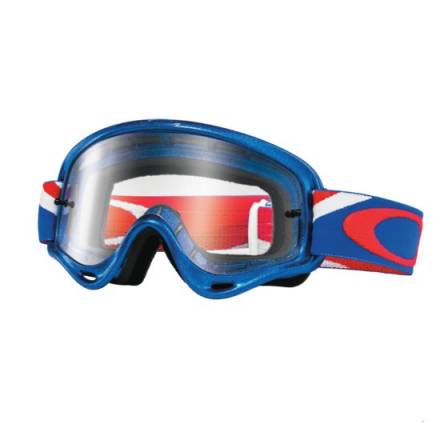 Очки для мотокросса детские OAKLEY O-Frame XS Heritage синие глянцевые/прозрачная (OO7030-09)