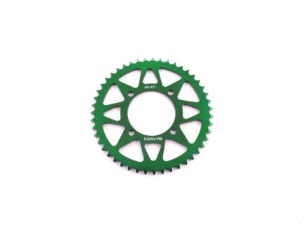 Звезда ведомая аллюминиевая питбайк 420-47T зеленая  SM-PARTS