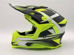 Шлем (кроссовый) ATAKI SC-16 Rift Hi-Vis желтый/черный матовый M