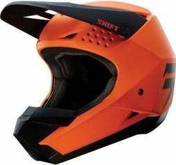Мотошлем Shift White Helmet Orange S (19336-009-S)