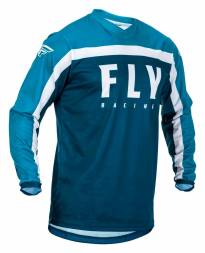 Футболка для мотокросса FLY RACING F-16 синяя/голубая/белая (2020)   M