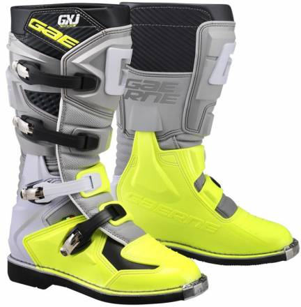Мотоботы GAERNE GX-J серые/Hi-Vis желтые 35
