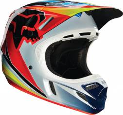 Мотошлем Fox V4 Race Helmet Blue/Red M 56.5-58.4cm (11603-149-M)