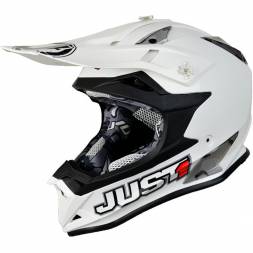 Шлем (кроссовый) JUST1 J32 PRO Solid белый (2018)  XL