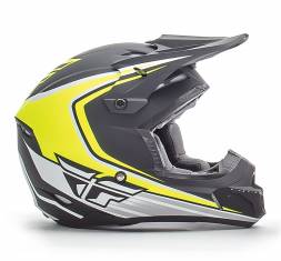 Шлем (кроссовый) KINETIC FULLSPEED черный/желтый Hi-Vis матовый XL