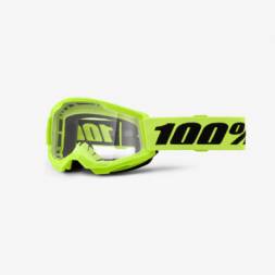 Очки подростковые 100% Strata 2 Junior Neon Yellow / Clear