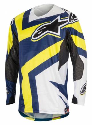 3761016   ALPINESTARS Майка кроссовая TECHSTAR (темно синий-бюризово-зеленый, 716, S)