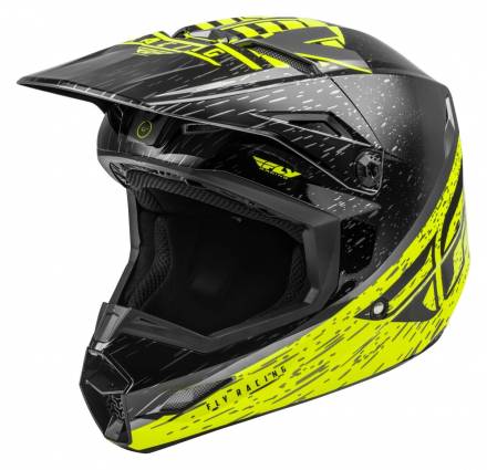 Шлем (кроссовый) FLY RACING KINETIC K120 ECE Hi-Vis желтый/серый/черный (2020)    XS