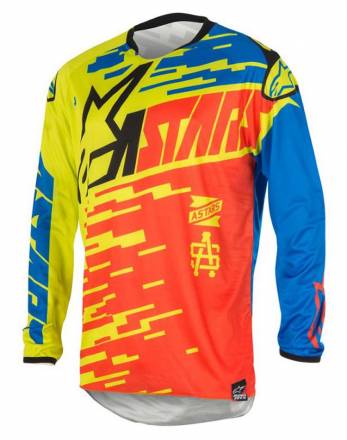 3761416   ALPINESTARS Майка кроссовая RACER BRAAP (красно-сине-желтый, 375, L)