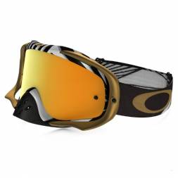 Очки для мотокросса OAKLEY Crowbar Mosh Pit черные-золотистые / прозрачная (59-455)