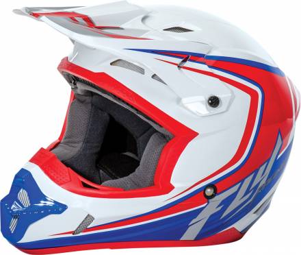 Шлем (кроссовый) KINETIC FULLSPEED белый/красный/синий XL