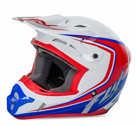 Шлем (кроссовый) KINETIC FULLSPEED белый/красный/синий XL