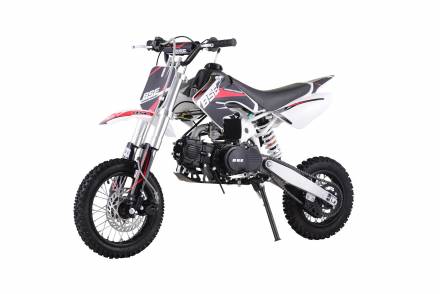 Питбайк BSE Evo 110E A 12/10 Red Blade (автомат, электрозапуск, LED фара, колеса 12/10) MSD
