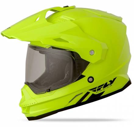 Шлем (мотард)  TREKKER SOLID желтый глянцевый уценка XXL
