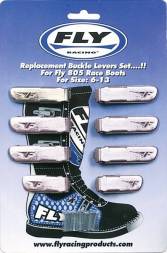 Пряжка белая (компл.3шт.) FLY RACING размеры 1&quot; - 6&quot;