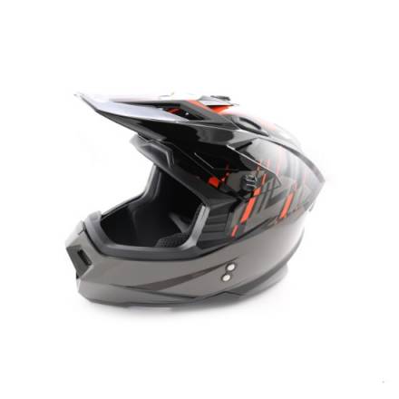 Шлем (кроссовый) Ataki MX801 Strike красный/черный глянцевый    S