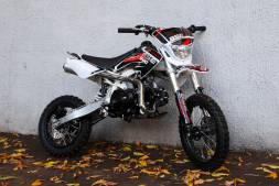 Питбайк BSE Evo 110E SA 12/10 Red Blade (полуавтомат, электрозапуск, LED фара, колеса 12/10) MSD
