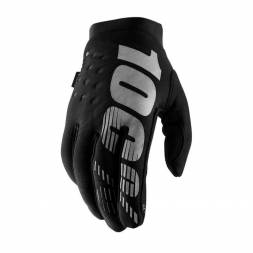 Мотоперчатки женские 100% Brisker Womens Glove Black/Grey XL (11016-057-11)