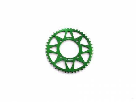 Звезда ведомая аллюминиевая питбайк 428-45T зеленая  SM-PARTS