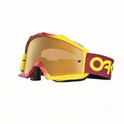 Очки для мотокросса OAKLEY Proven Factory красные-желтые / оранжевая Iridium (59-424)