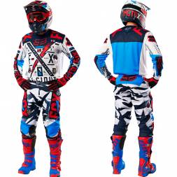 Мотоштаны Fox 180 Vicious Pant Blue/White W32 (14373-025-32)