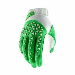 Мотоперчатки 100% Airmatic Glove Silver/Fluo Lime M (10012-265-11)