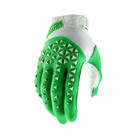 Мотоперчатки 100% Airmatic Glove Silver/Fluo Lime M (10012-265-11)