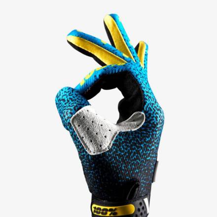 Мотоперчатки 100% Ridefit Glove Cyan/Black XL (10001-107-13)