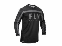 Футболка для мотокросса FLY RACING F-16 чёрная/серая (2020)   M