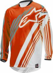 3761515   ALPINESTARS Майка кроссовая RACER SUPERMATIC (оранжево-белый, 426, L)