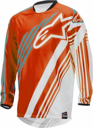 3761515   ALPINESTARS Майка кроссовая RACER SUPERMATIC (оранжево-белый, 426, L)