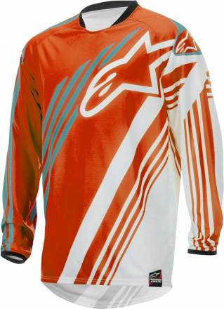 3761515   ALPINESTARS Майка кроссовая RACER SUPERMATIC (оранжево-белый, 426, L)