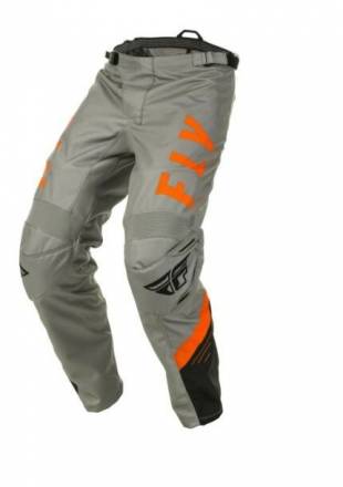 Брюки для мотокросса FLY RACING F-16 серые/черные/оранжевые (2020) 34