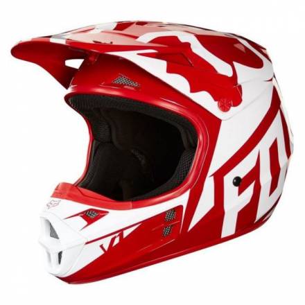 Мотошлем Fox V1 Race Helmet Red L 59-60cm (19532-003-L)