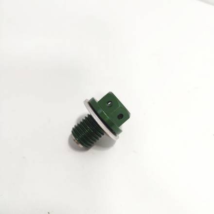 Пробка двигателя сливная с магнитом М12 х1,50  SM-PARTS зеленая