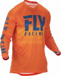 Футболка для мотокросса FLY RACING LITE HYDROGEN оранжевая/синяя (2019)   М