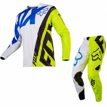 Мотоджерси Fox 360 Creo Jersey White/Yellow L (17245-214-L)