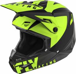 Шлем детский (кроссовый) FLY RACING ELITE VIGILANT черный/Hi-Vis желтый матовый (2019)   YM