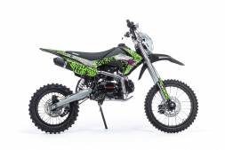 Питбайк BSE EX 125e 14/12 Max13 Green Pink Neon 1 (двиг. Zongshen, ЧЕРНЫЙ ПЛАСТИК, электрозапуск, LED фара, колеса 14/12) MSD