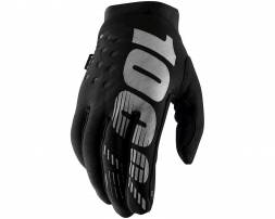 Мотоперчатки 100% Brisker Glove Black/Grey S (10016-057-10)