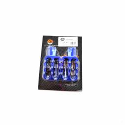 Подножки водителя CNC (пара) SM-PARTS синие