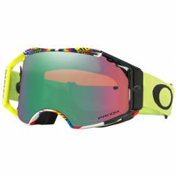Очки для мотокросса OAKLEY Airbrake Frequency черные-желтые / зеленая Prizm MX (OO7046-76)
