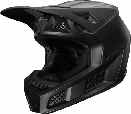 Мотошлем Fox V3 Solids Helmet Matt Black XL 61-62cm (23656-255-XL)
